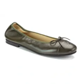 1641 - Green Soft Leather Slip On for Girl/Teen/Women by London Kids