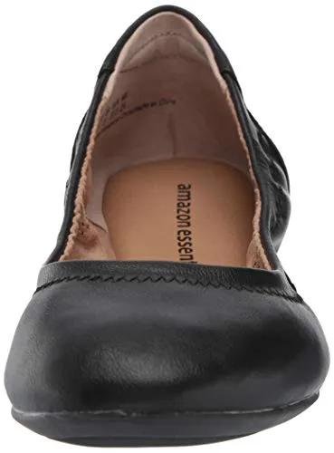 Amazon Essentials Women's Ballet Flat, Black, 6.5 B US