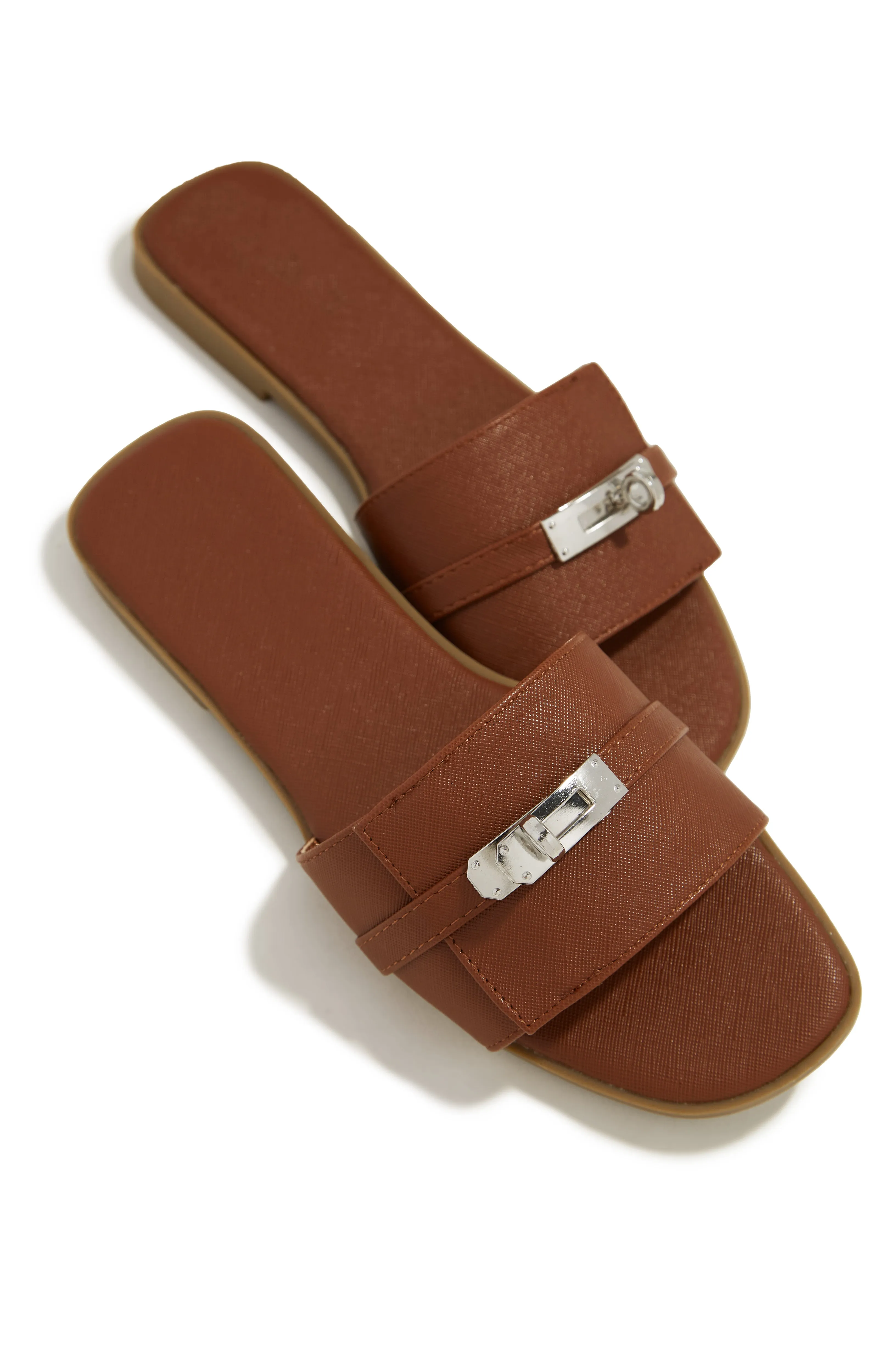 Bianca Slip On Sandals - Tan