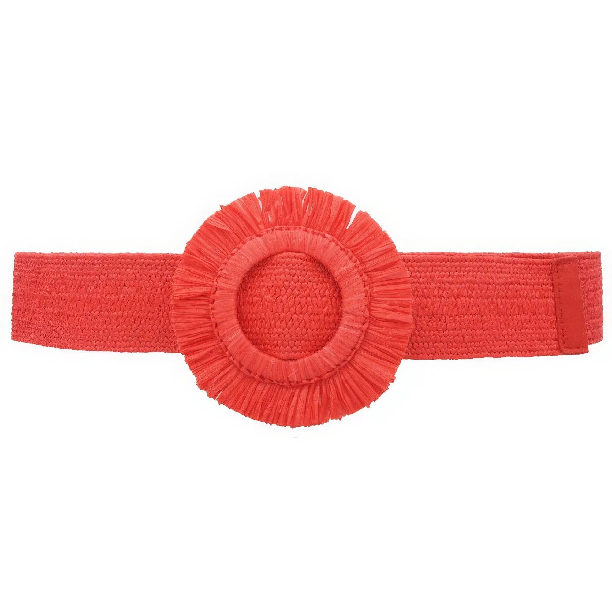 Bohemian Fringe Circle Straw Waist Belt