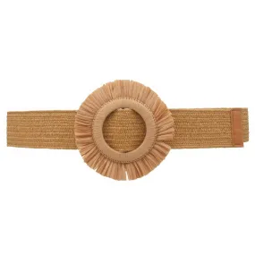 Bohemian Fringe Circle Straw Waist Belt