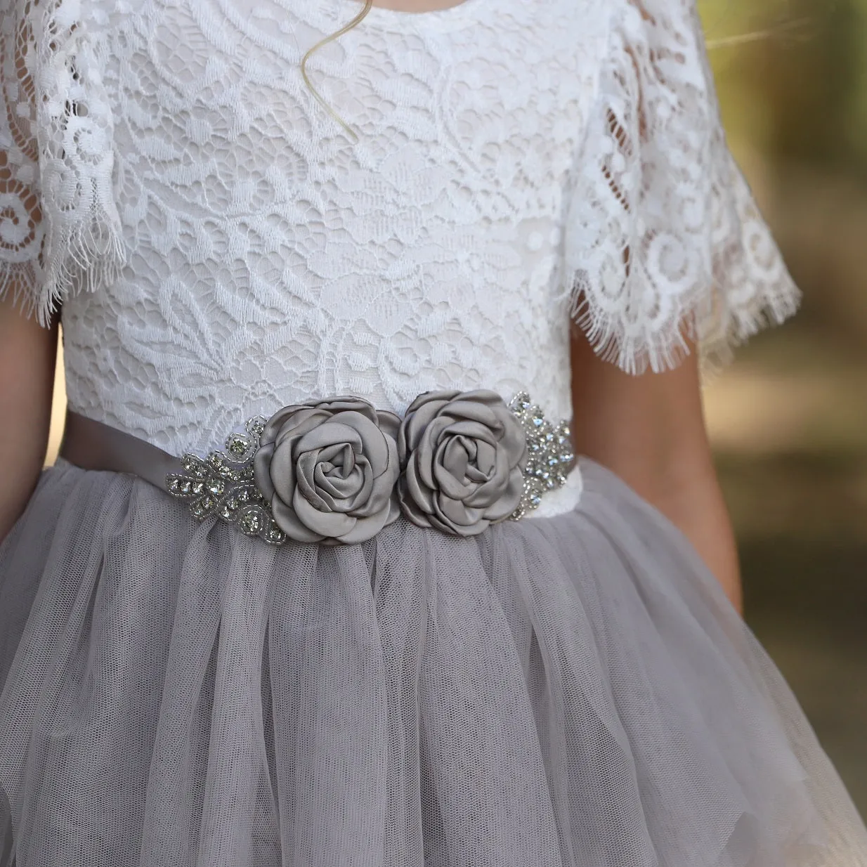 Bohemian Princess Dress - Silver Grey