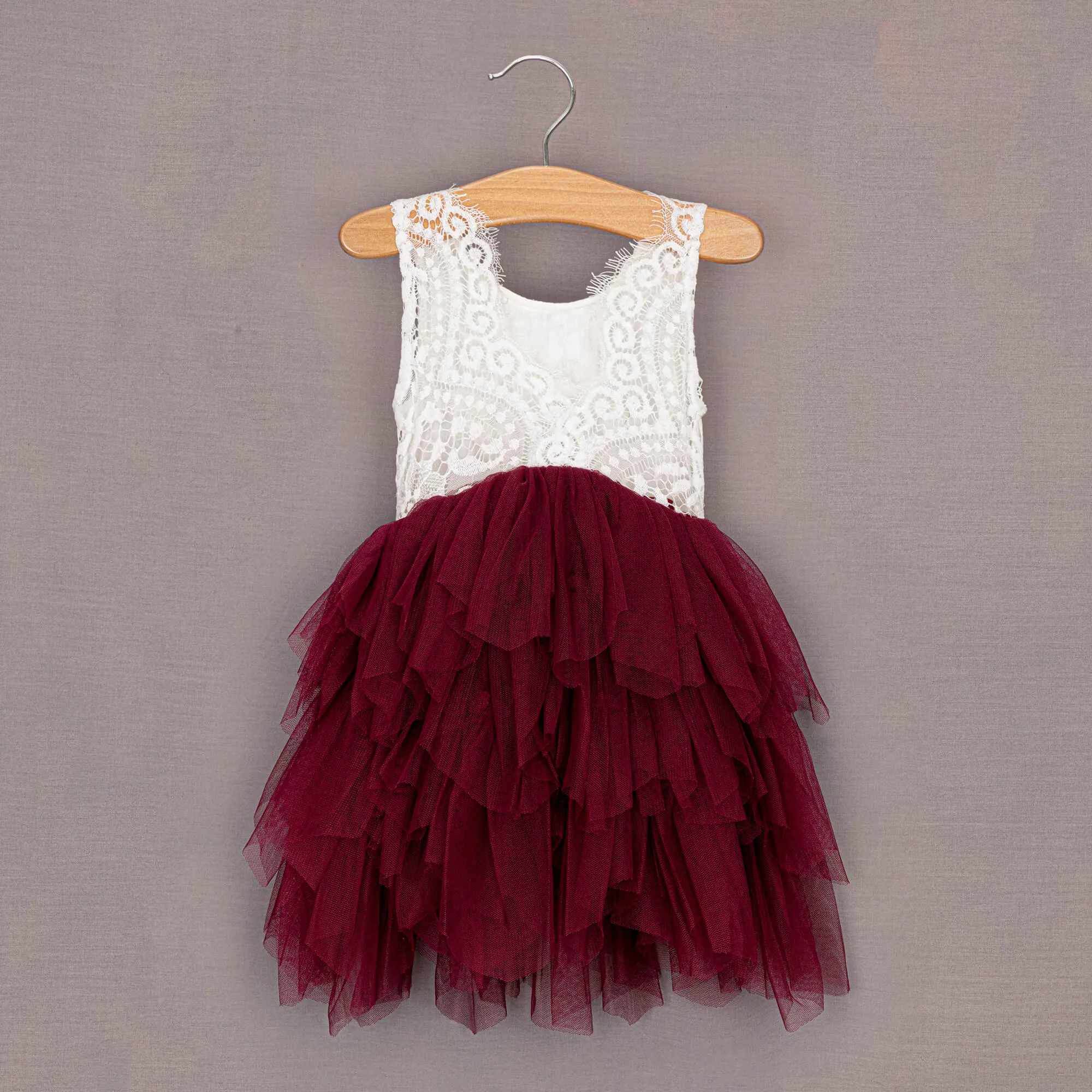 Boho Dreams Dress - Wine Applique