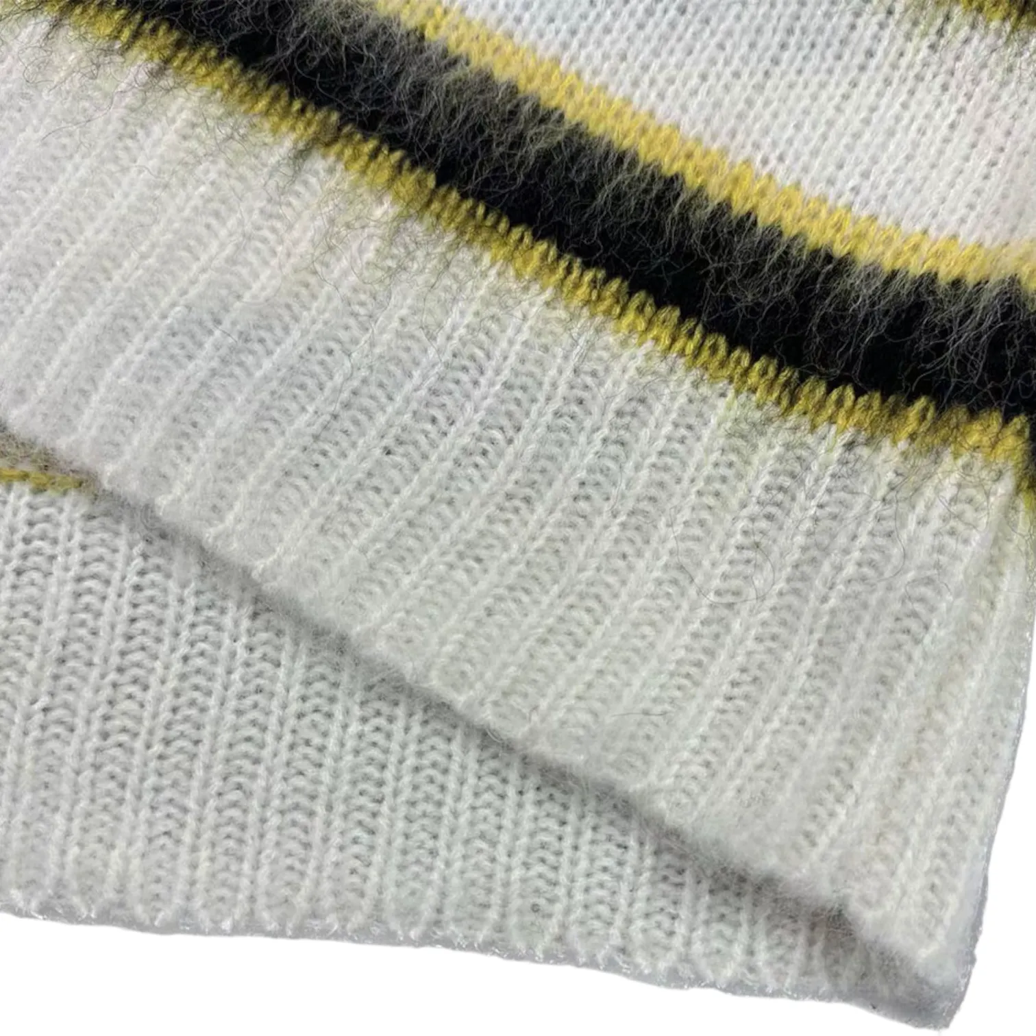 Boxy mohair blend striped sweater