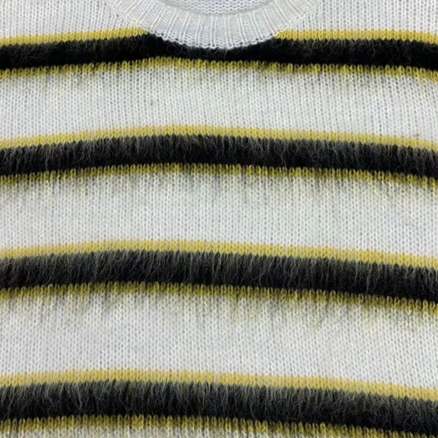 Boxy mohair blend striped sweater