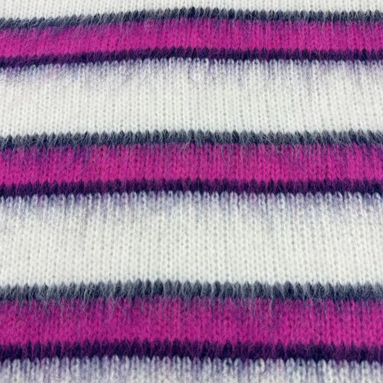 Boxy mohair blend striped sweater