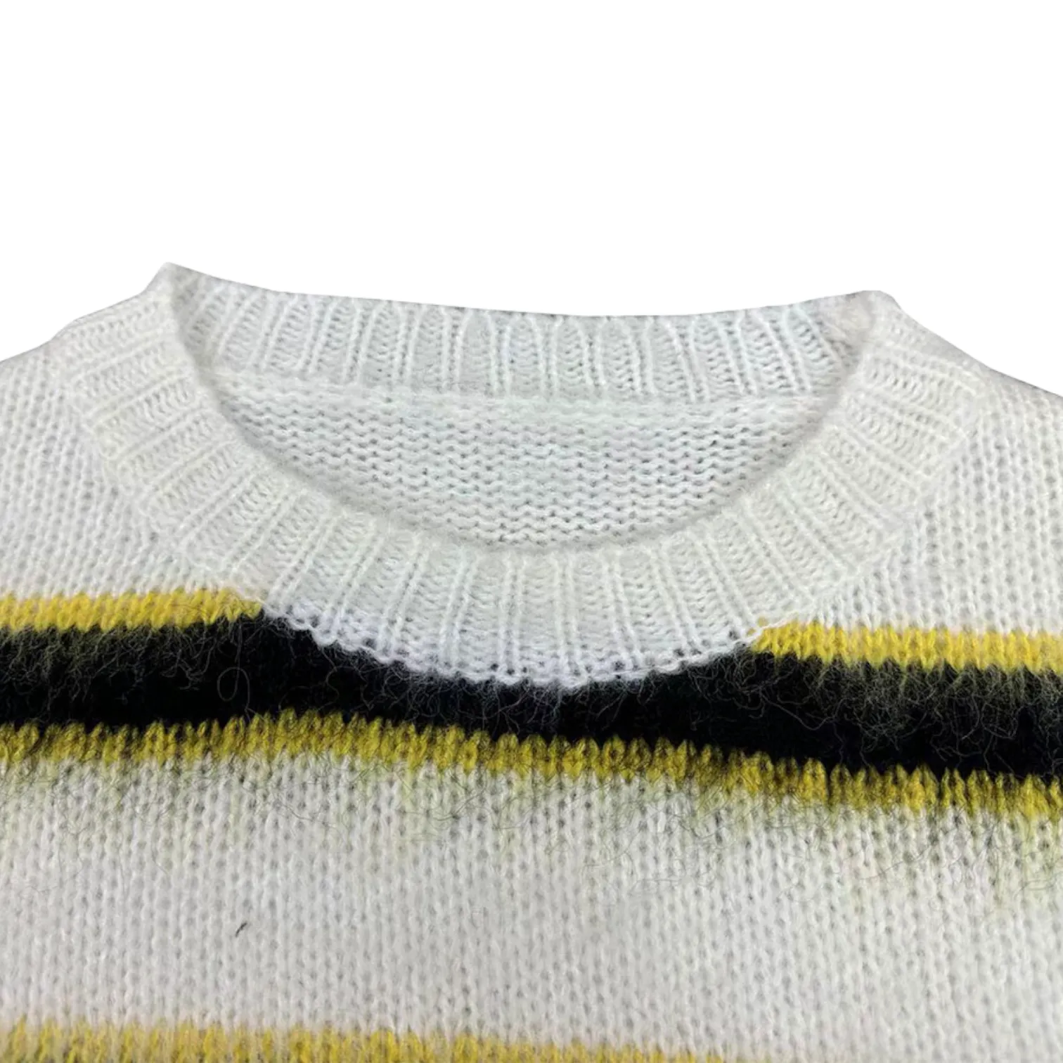 Boxy mohair blend striped sweater