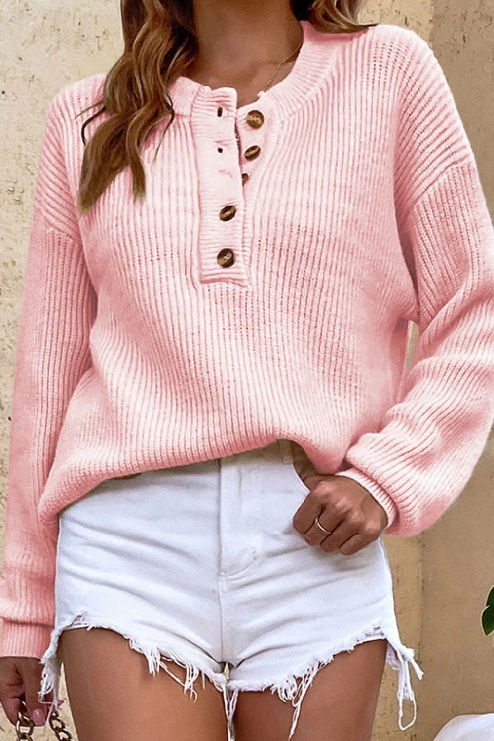 'Britney'  Round-Neck Pullover Sweater (4 Colors)