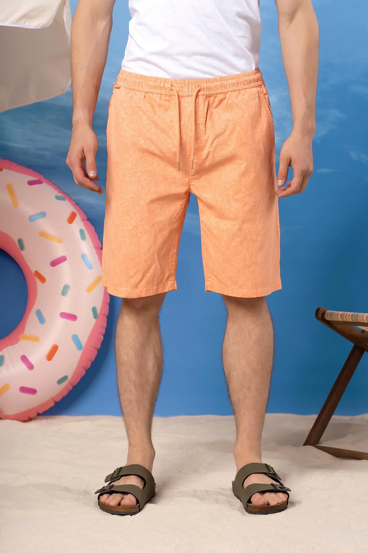 Casual Short For Men - Orange