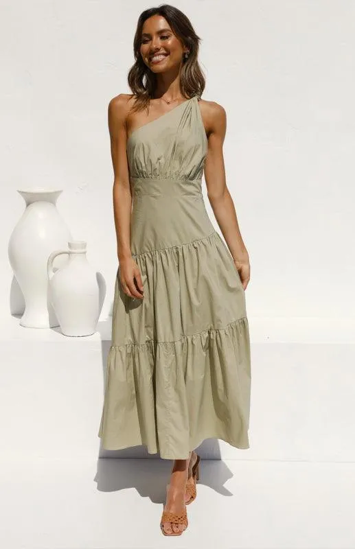 Chic Off-Shoulder Women's Cotton Maxi Dress