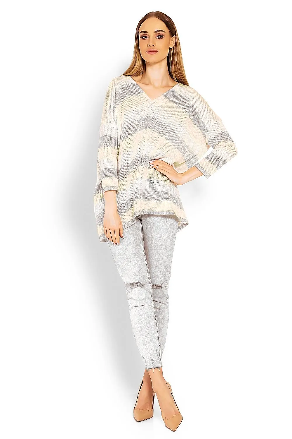 Chic Striped Cozy Jumper