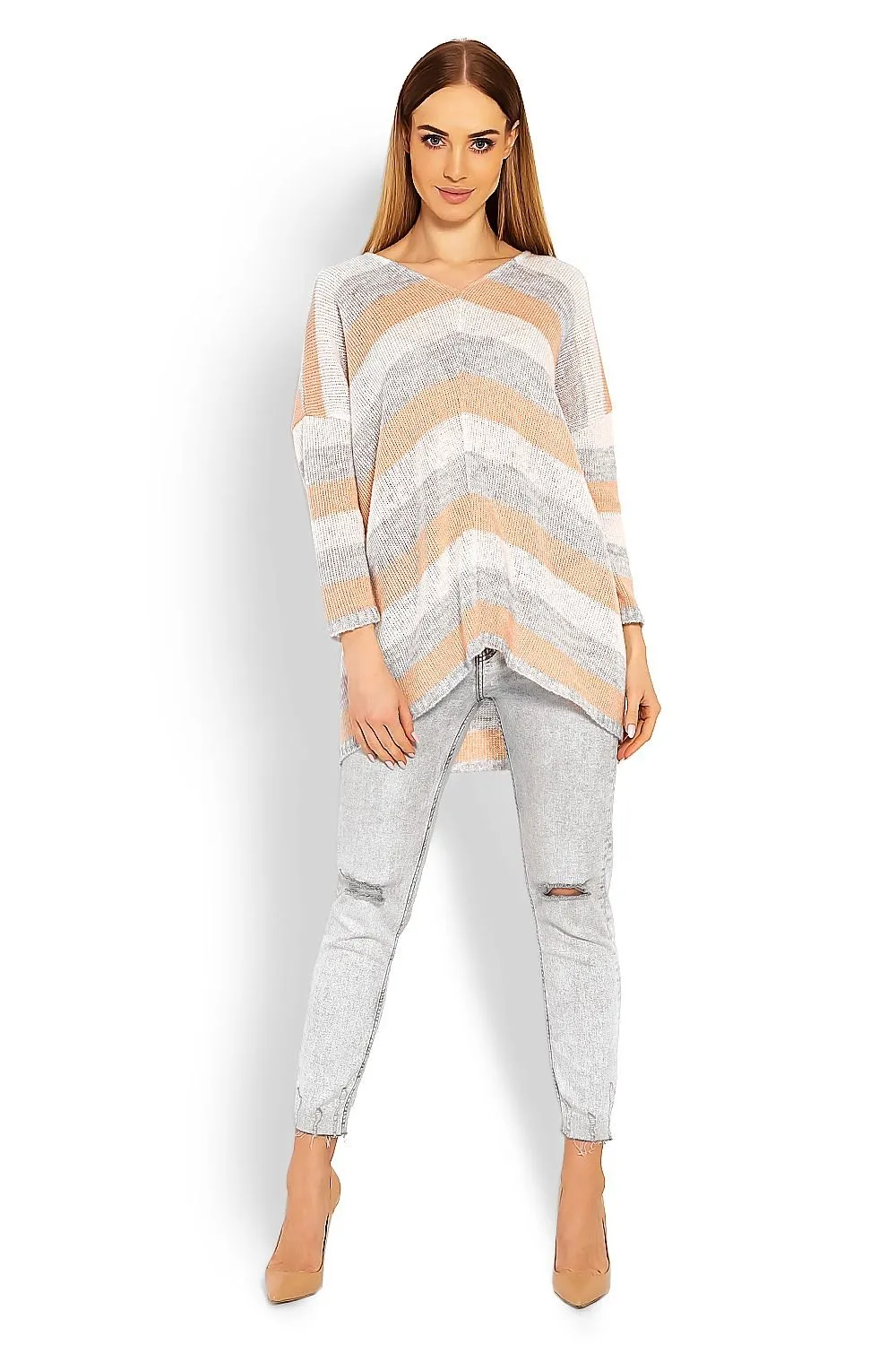 Chic Striped Cozy Jumper