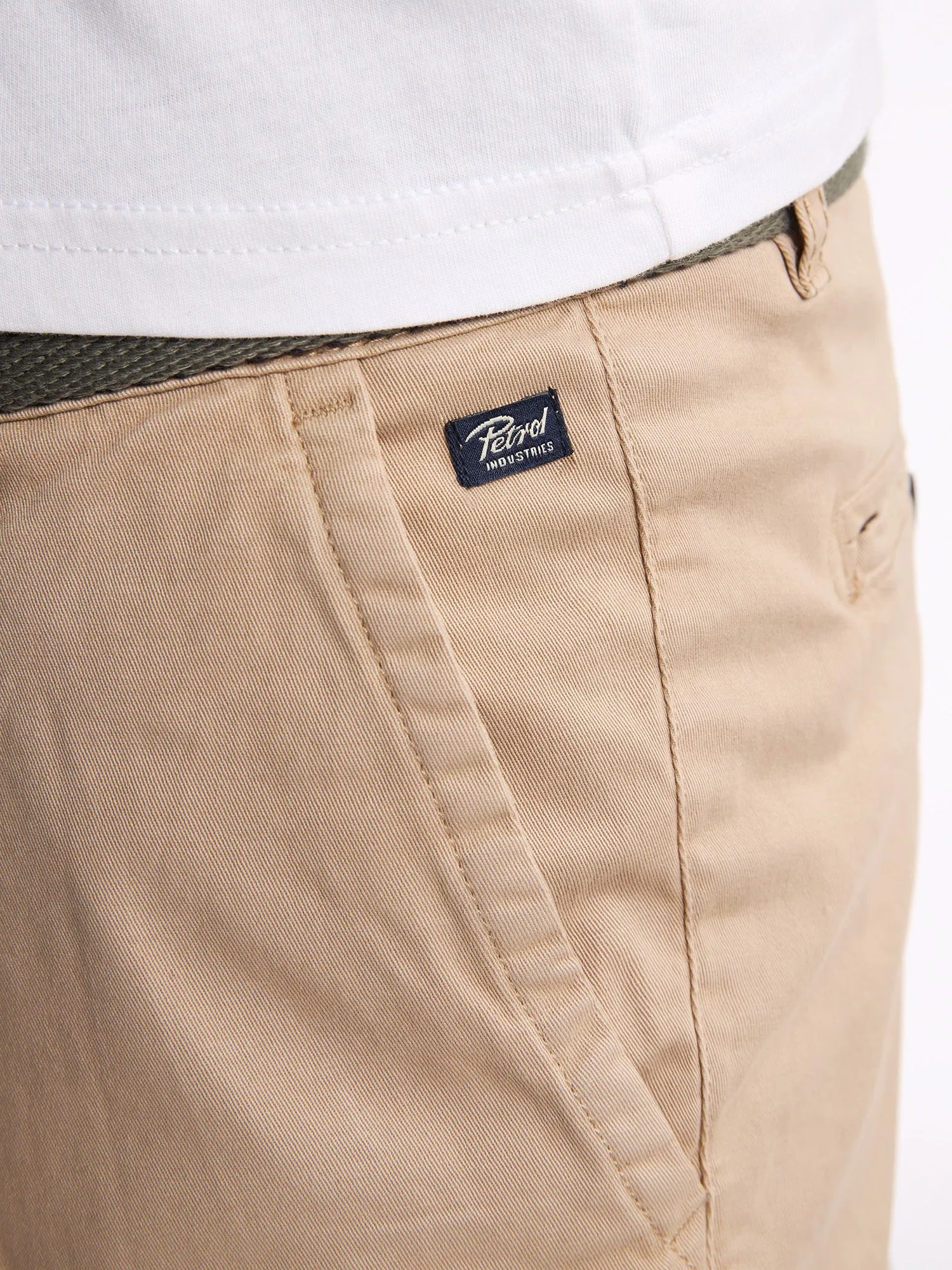 Chino Shorts with Belt Breezeview