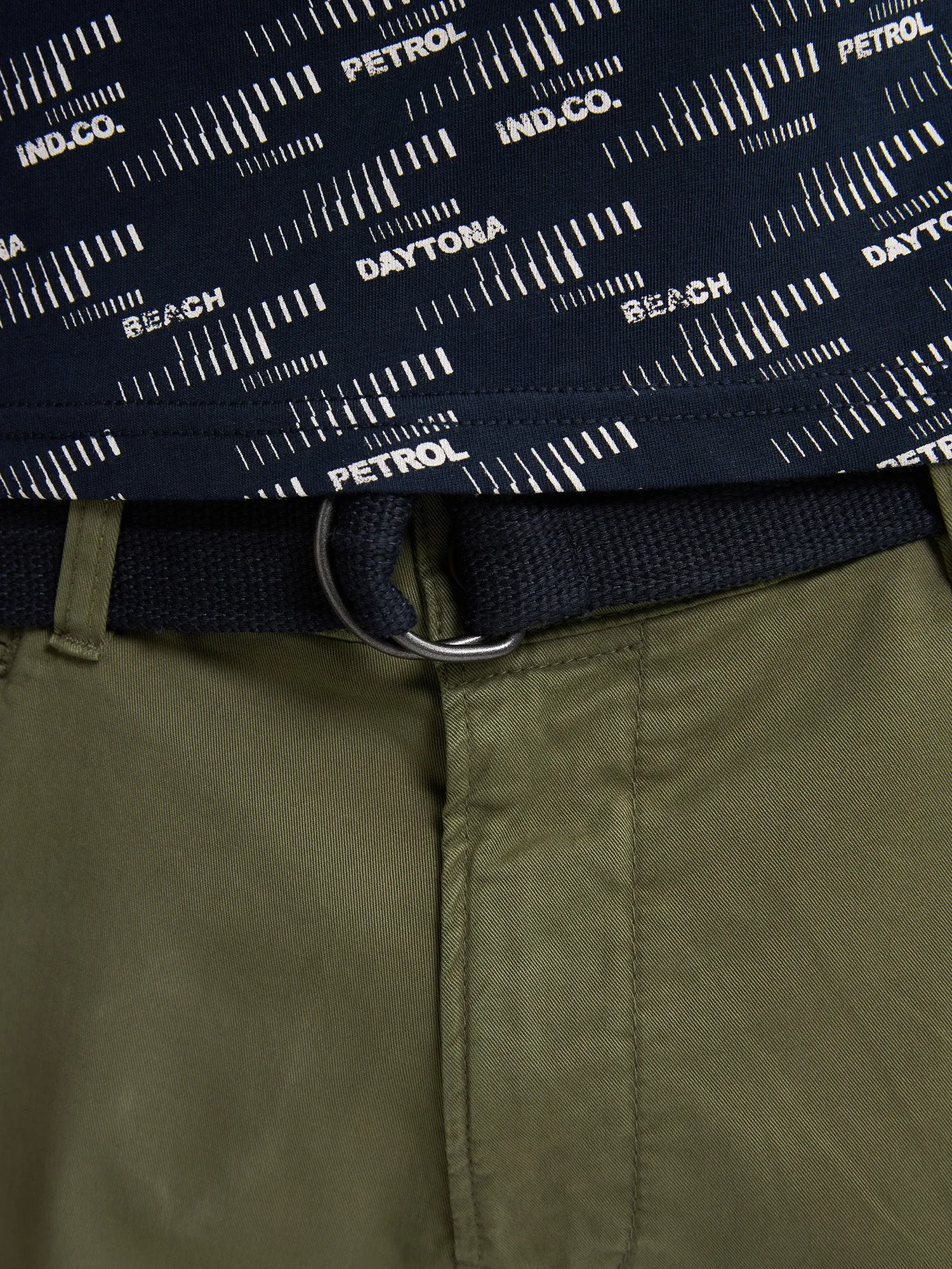 Chino Shorts with Belt Breezeview