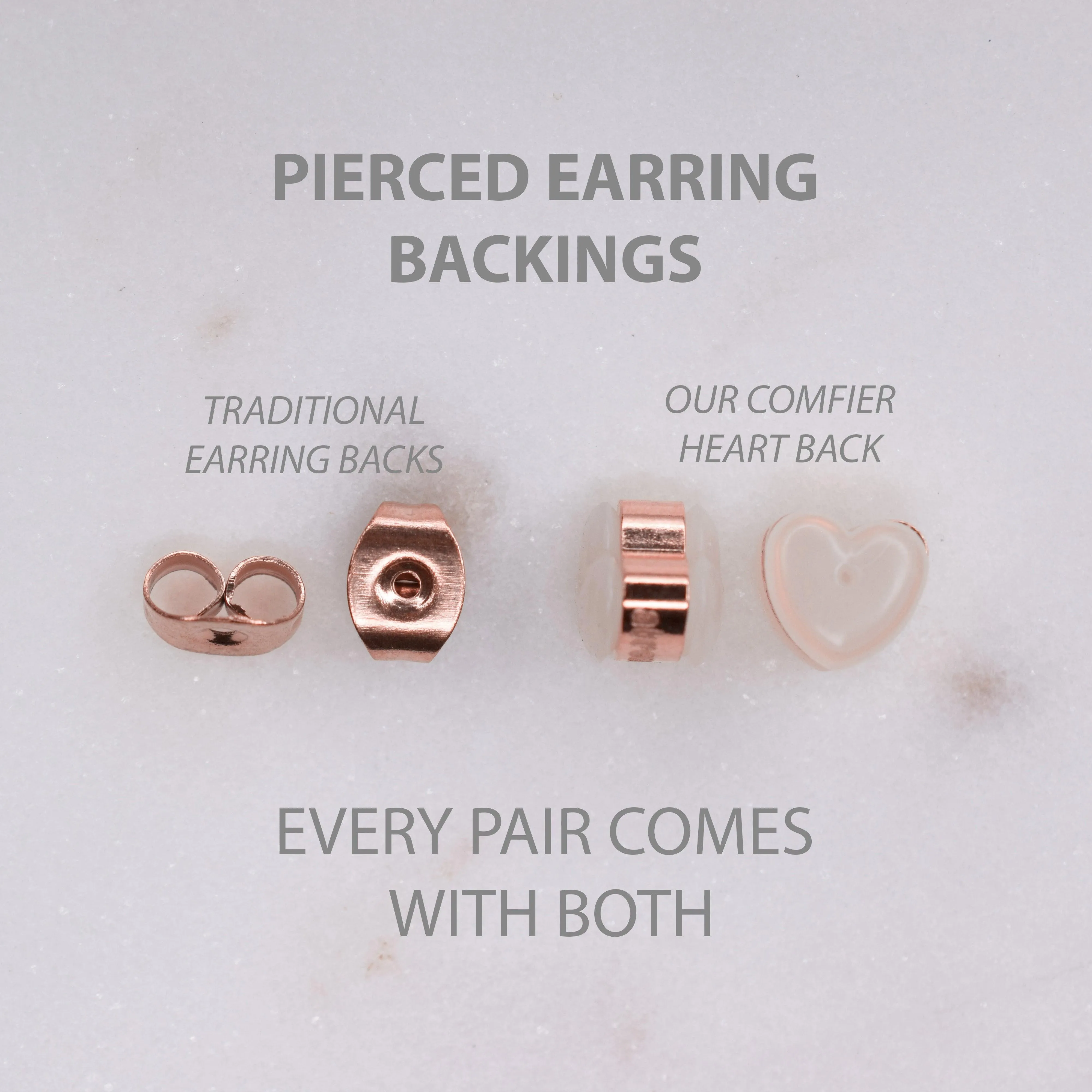 CHUNKY BAR HUGGIE HOOP EARRINGS IN ROSE GOLD