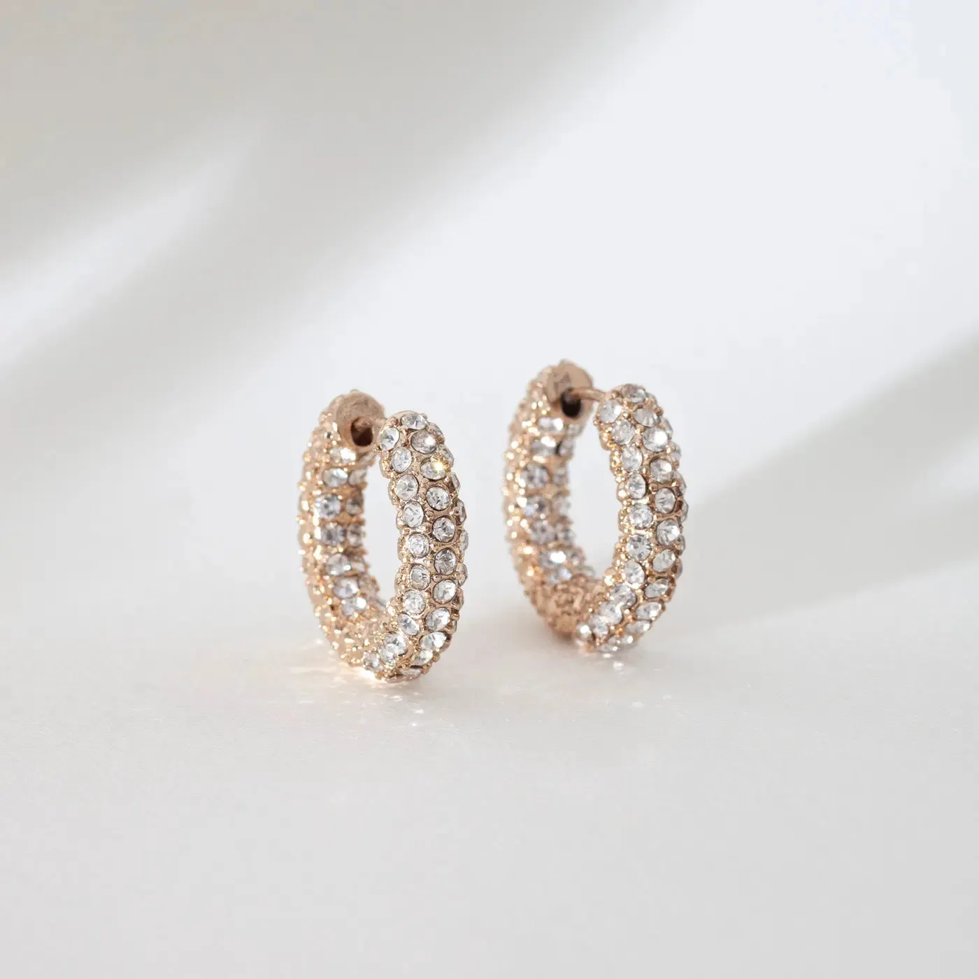 Chunky Crystal Hoops