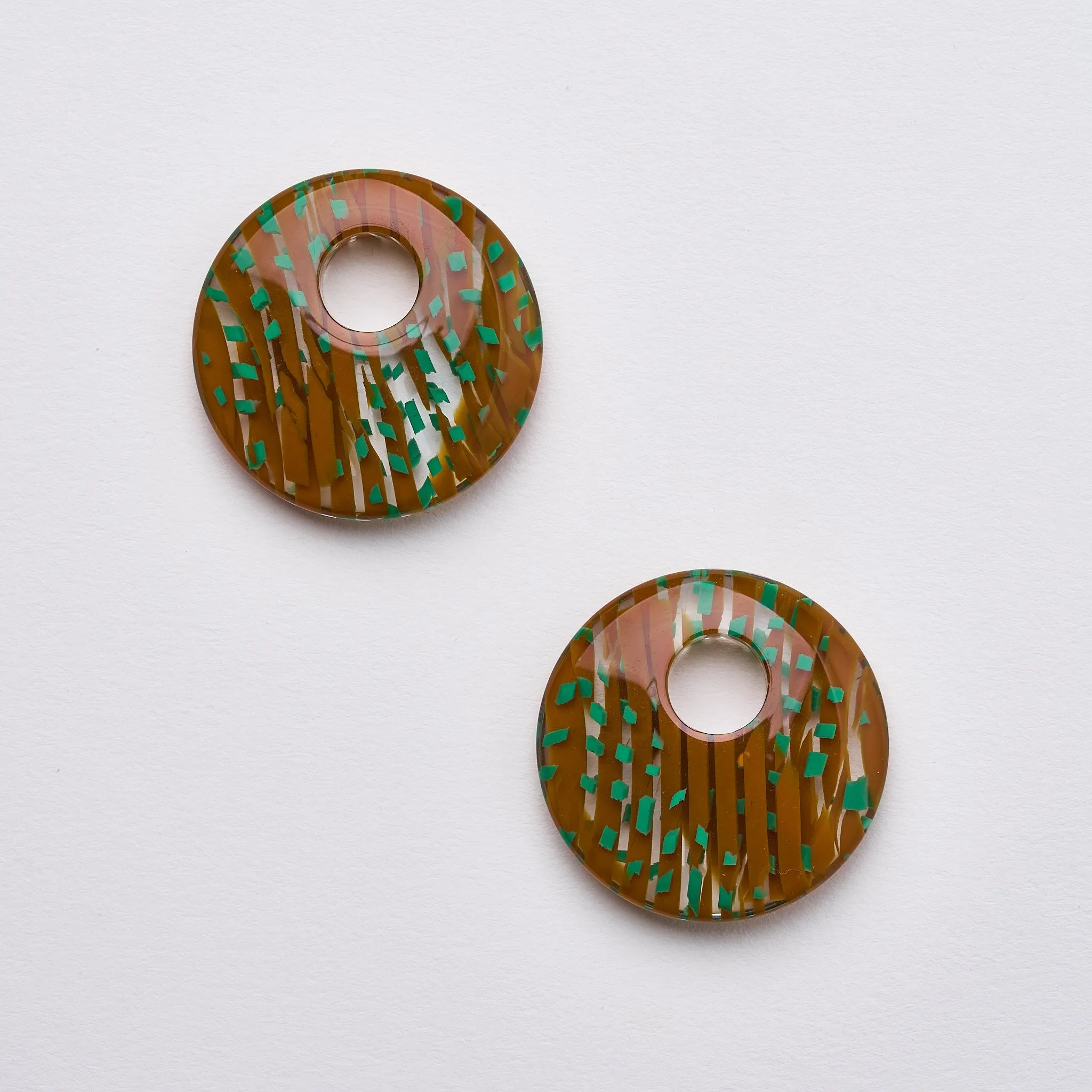 Chunky Disc Charms in Cadmium