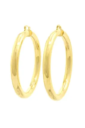 Chunky Metal Hoop Earring