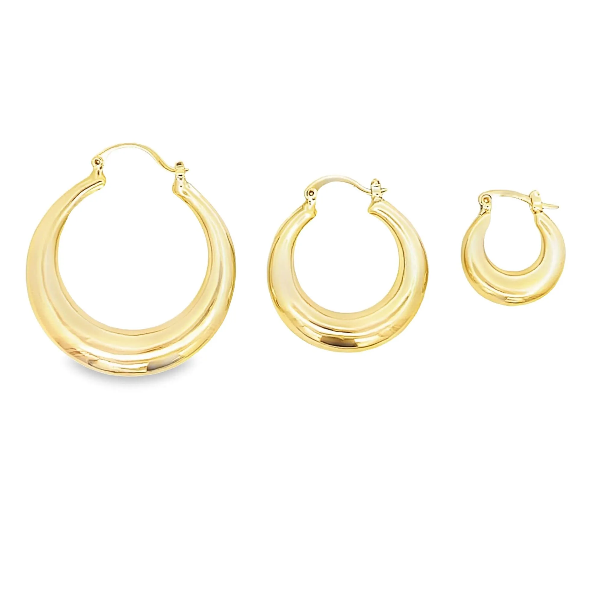 Chunky Plump French Hoops