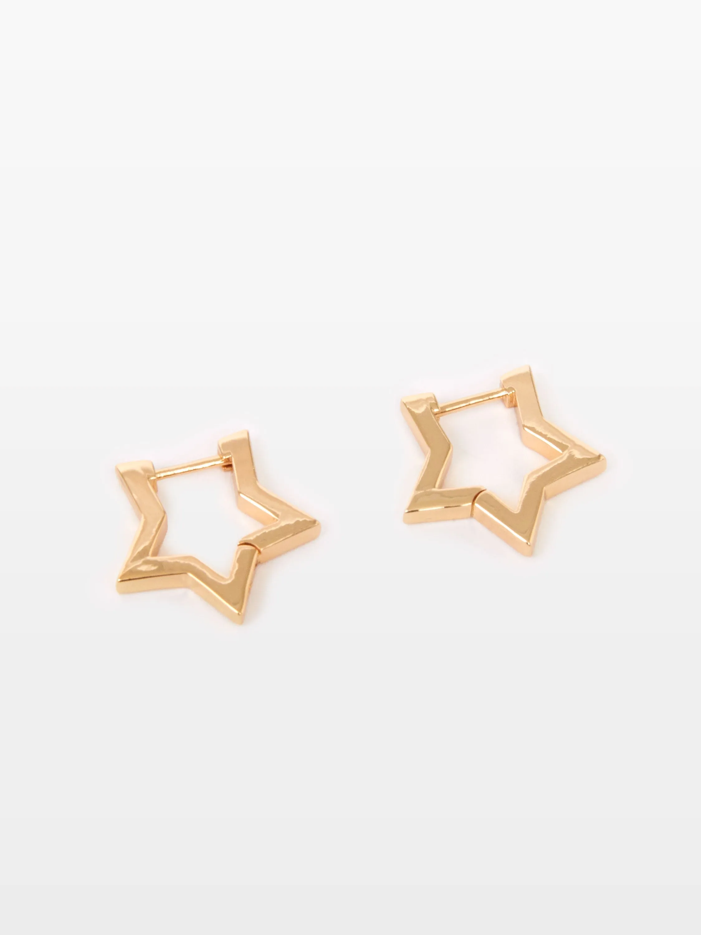 Chunky Star Hoop Earrings