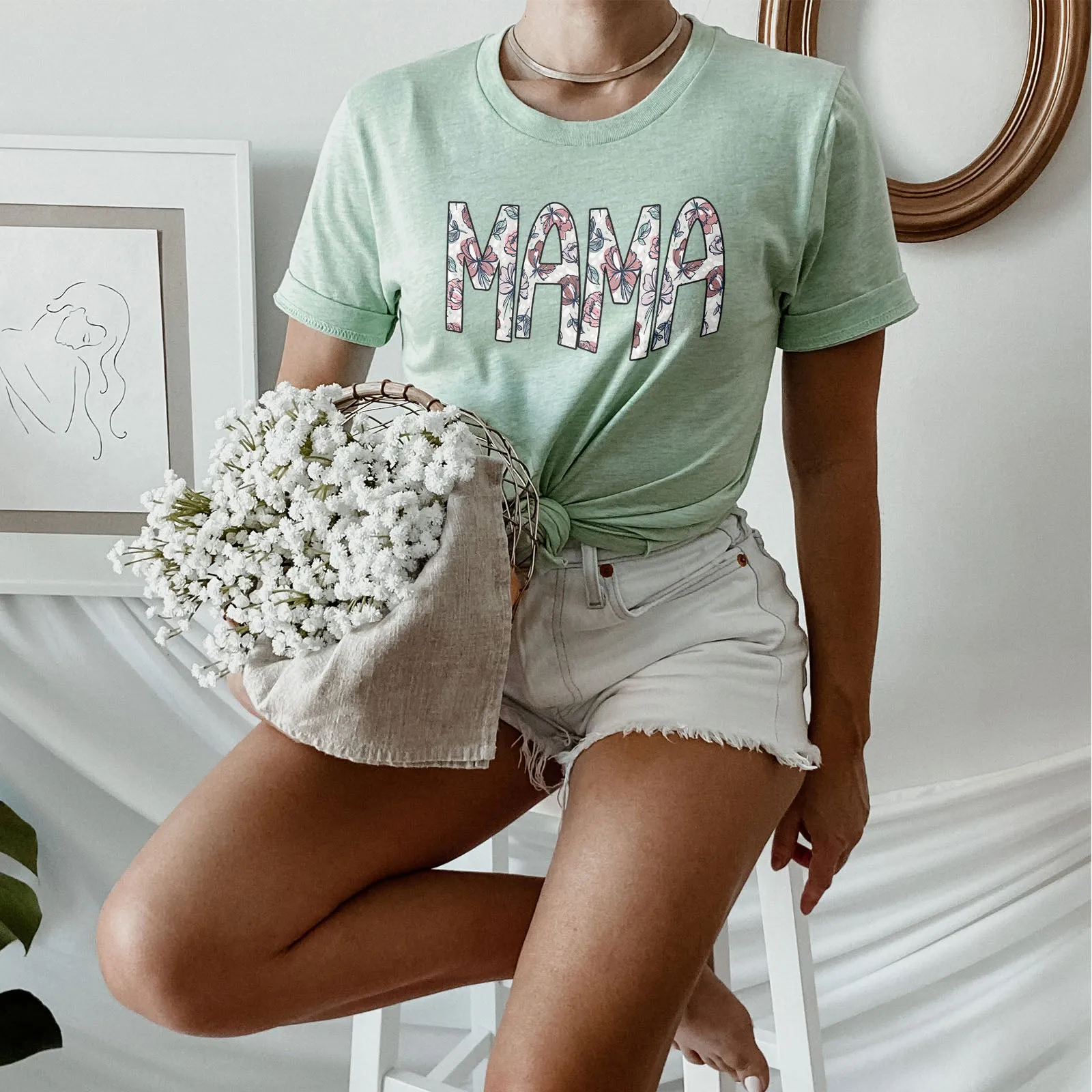 Classic Floral Mama Tee