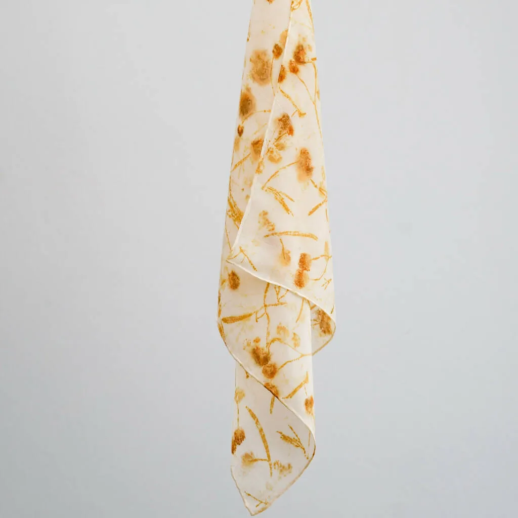 Coreopsis Seed Head Silk Scarf