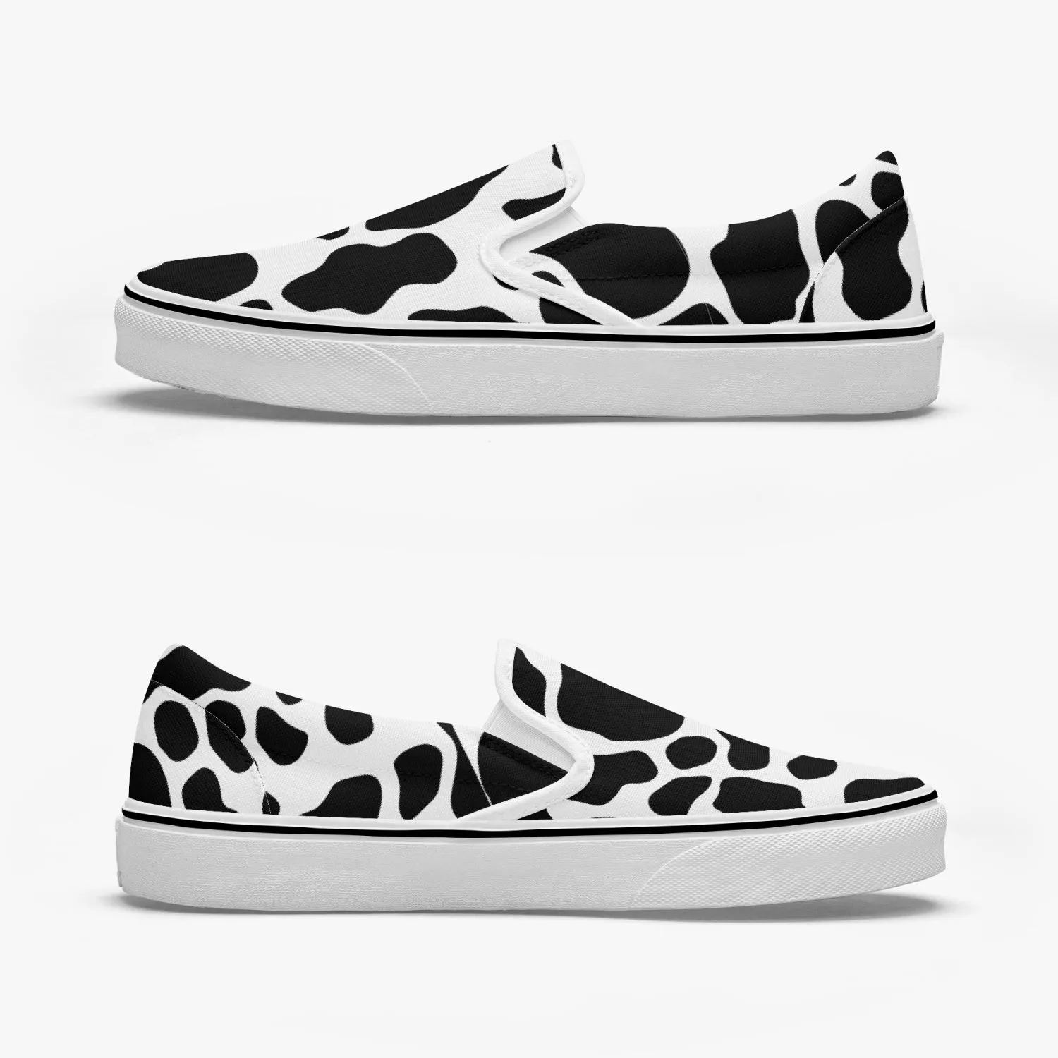 Cow Print Slip-On Shoes