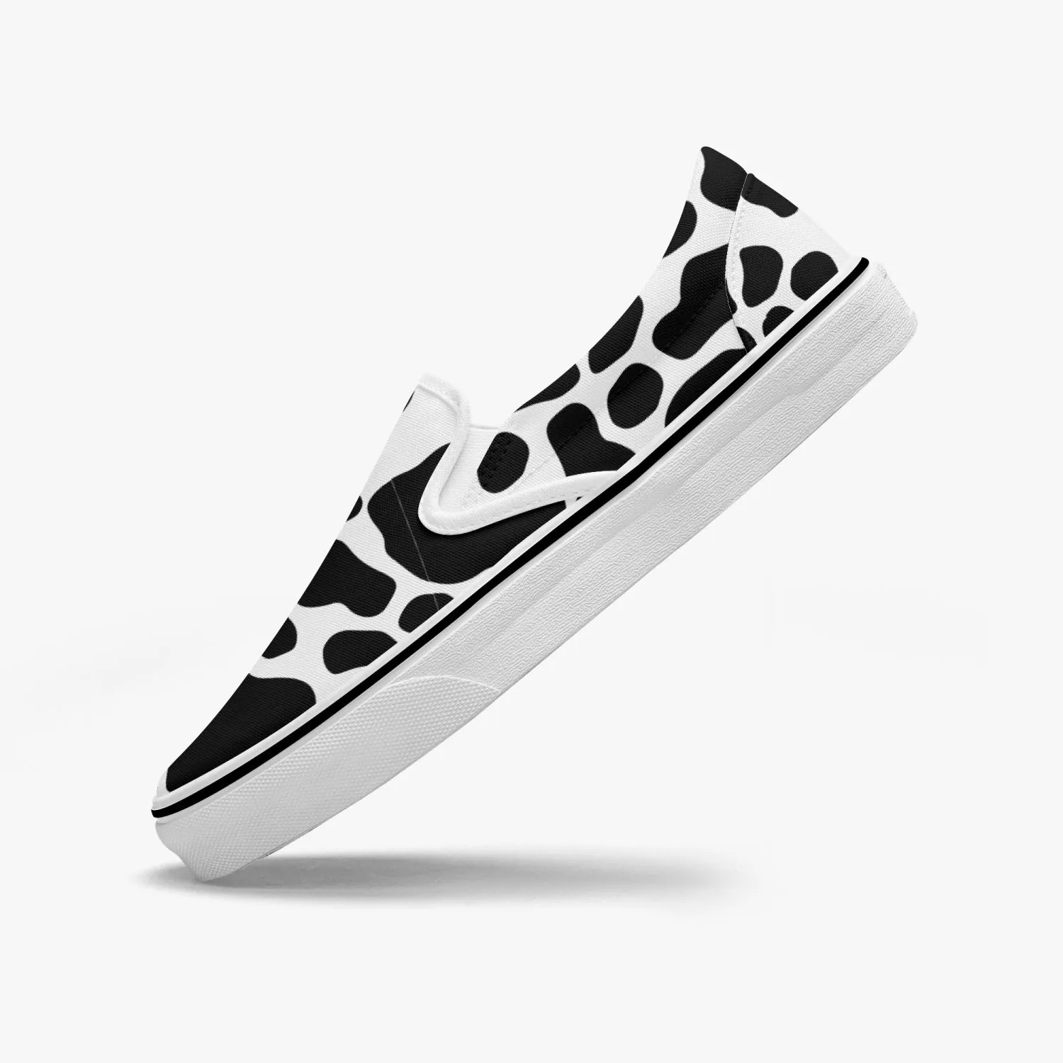 Cow Print Slip-On Shoes