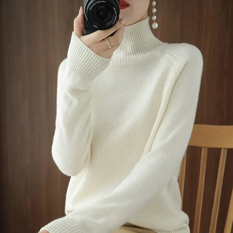 Cozy Cashmere Turtleneck Sweater for Women