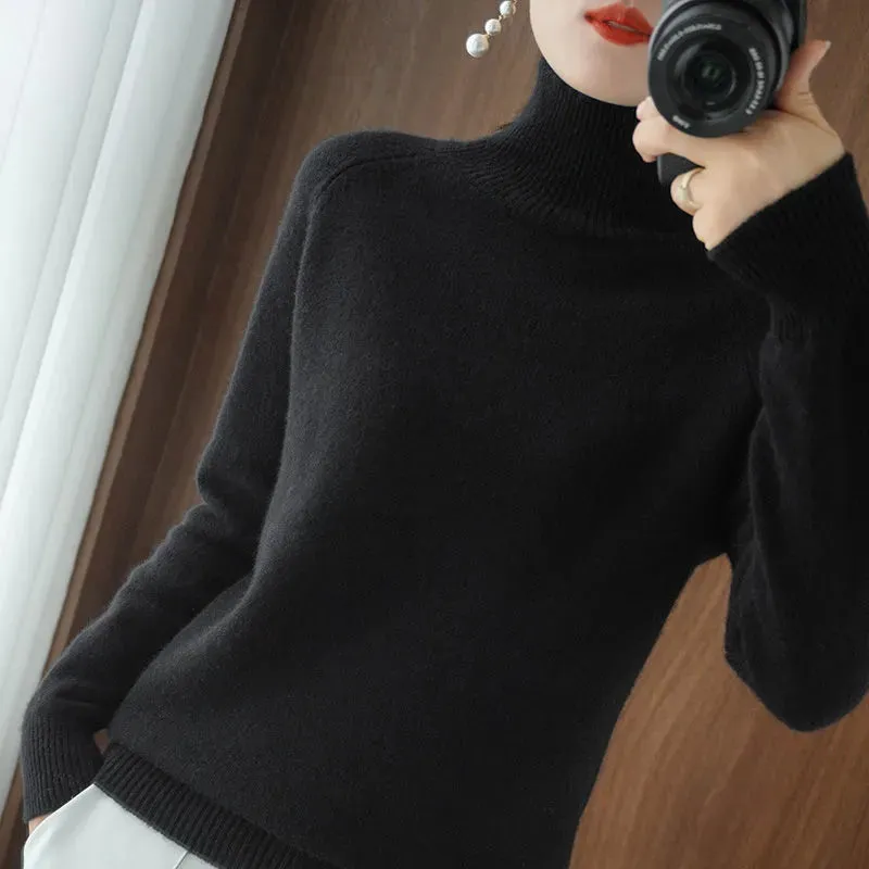 Cozy Cashmere Turtleneck Sweater for Women