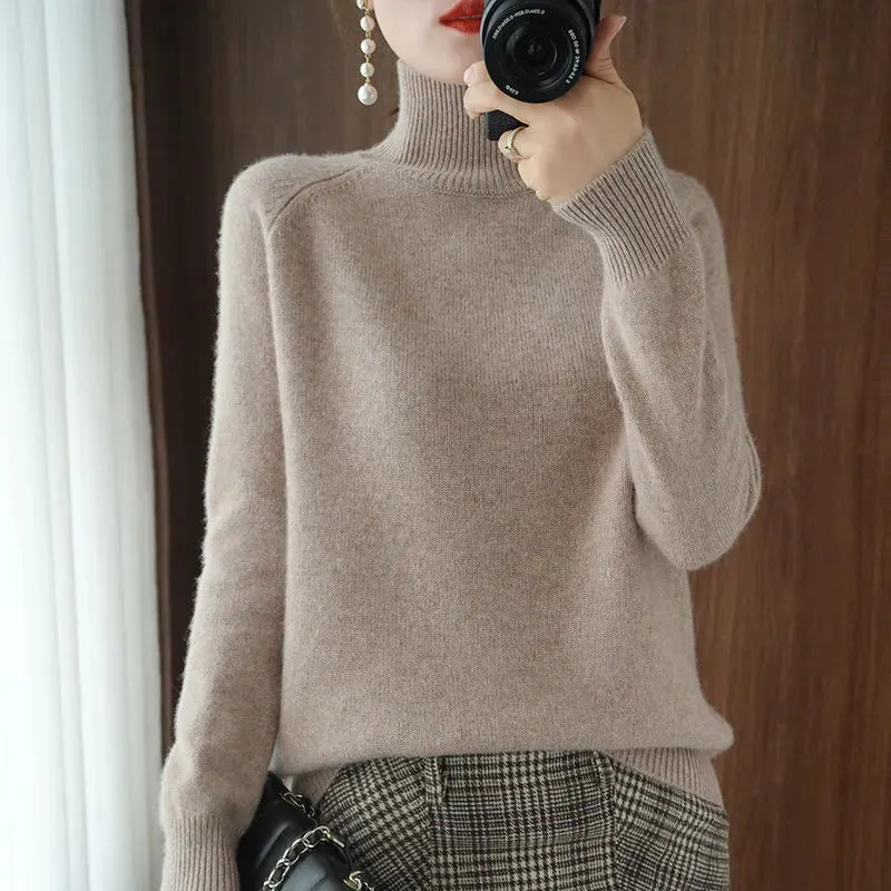 Cozy Cashmere Turtleneck Sweater for Women