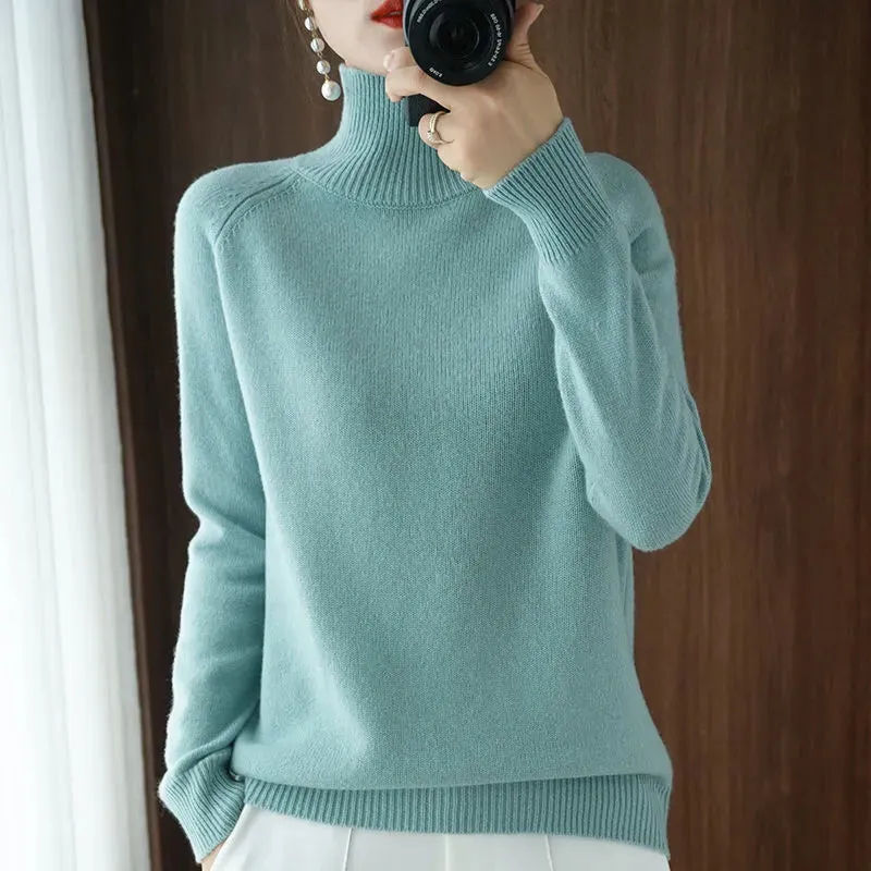 Cozy Cashmere Turtleneck Sweater for Women