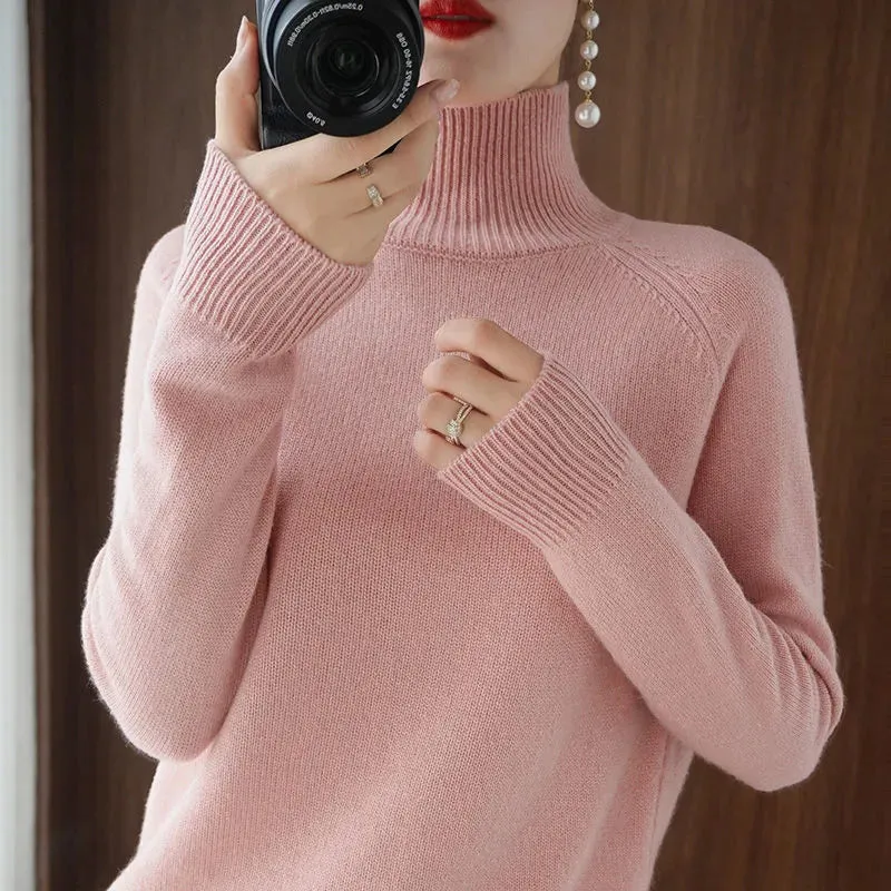 Cozy Cashmere Turtleneck Sweater for Women