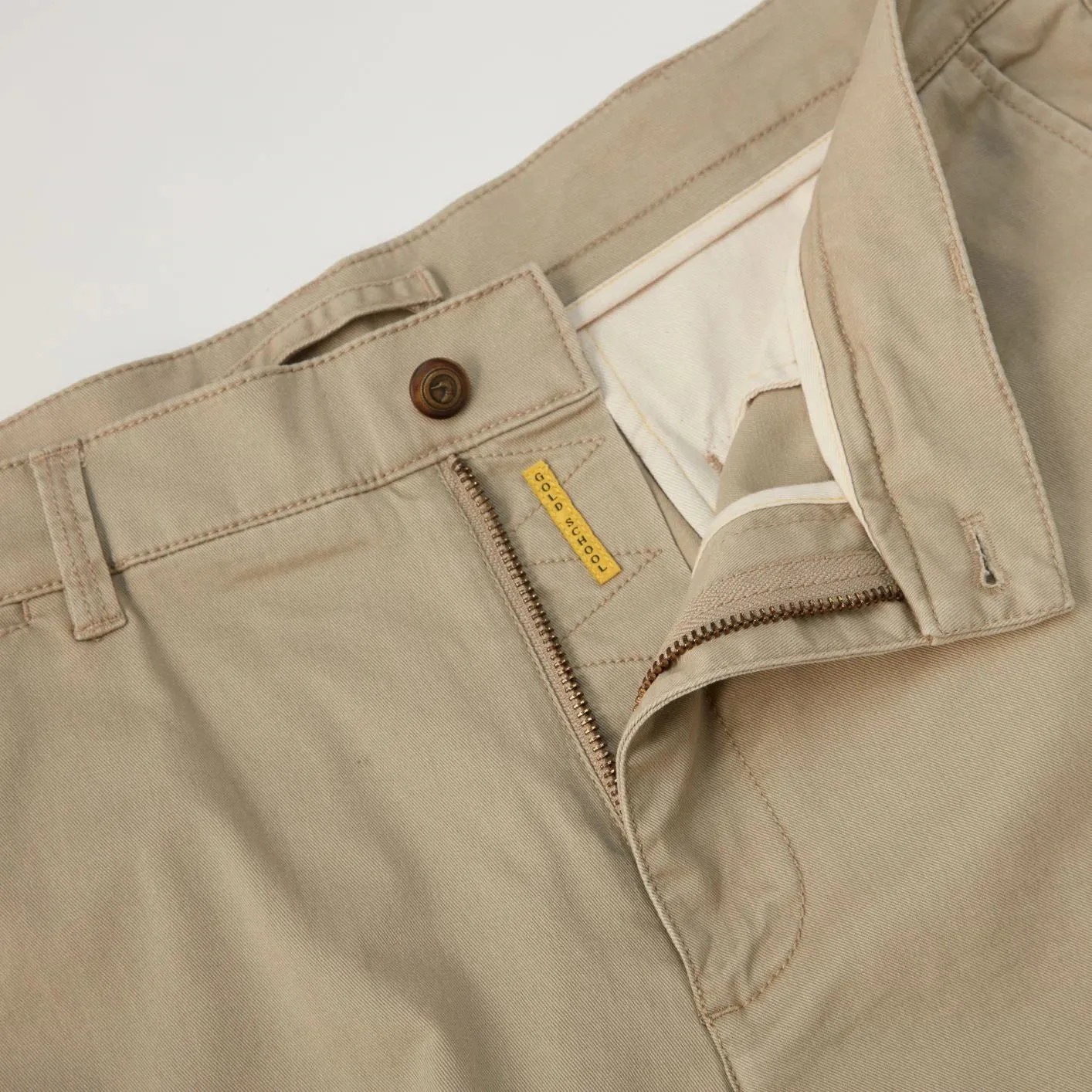 Duckhead Gold School Chino Short in Khaki