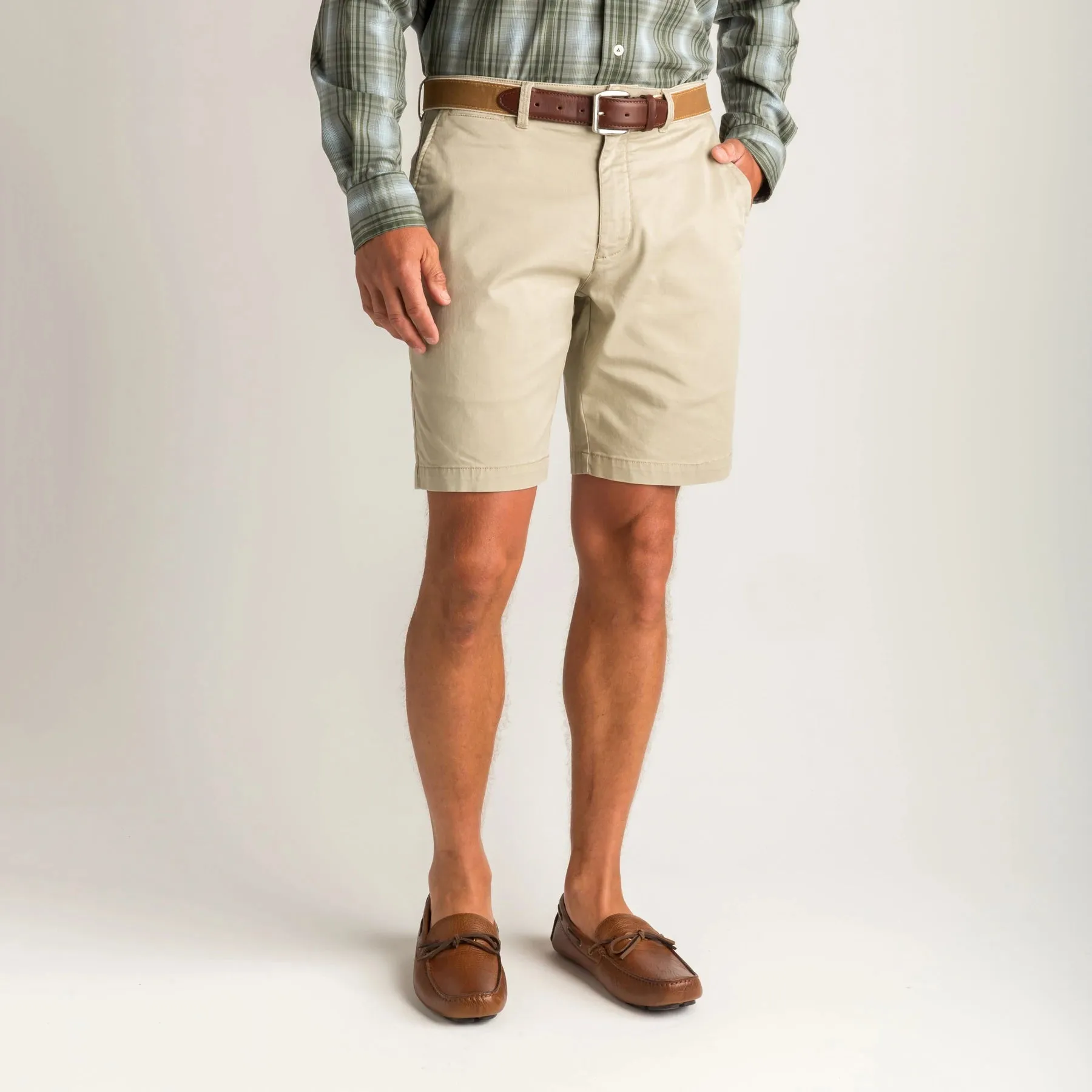 Duckhead Gold School Chino Short in Khaki