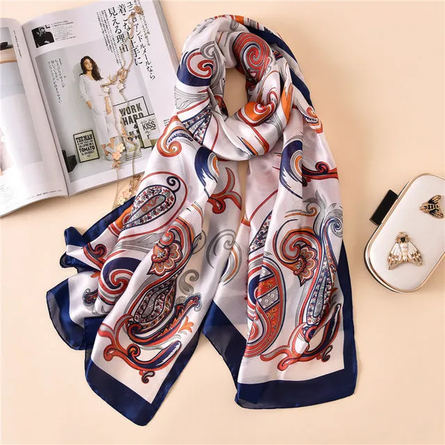 Fashion lady silk scarf