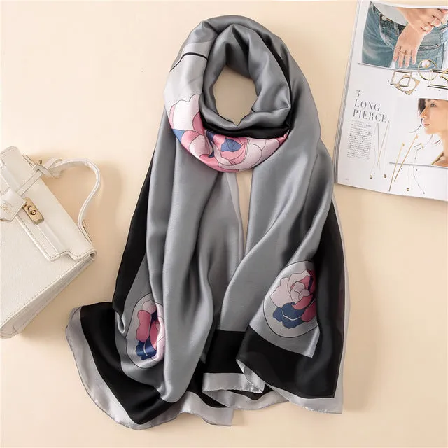 Fashion lady silk scarf