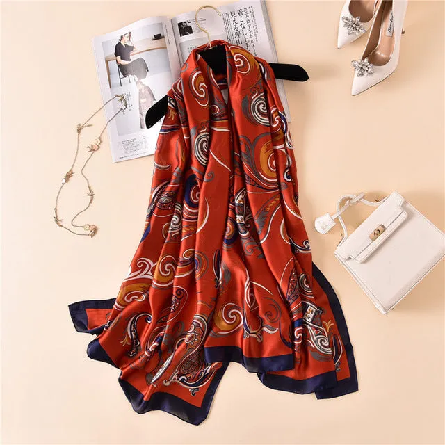 Fashion lady silk scarf