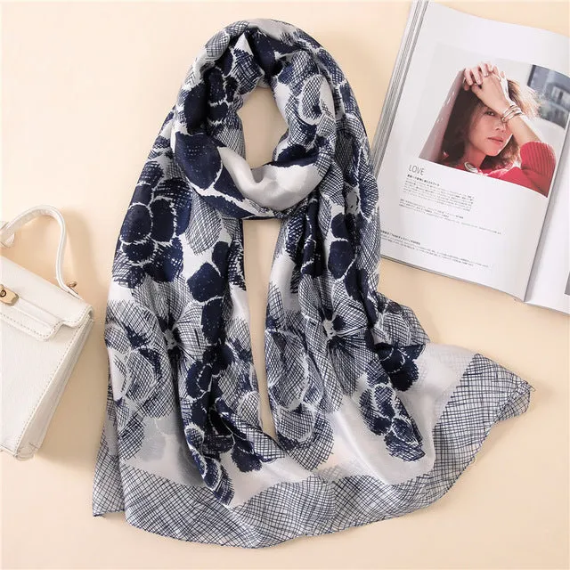 Fashion lady silk scarf