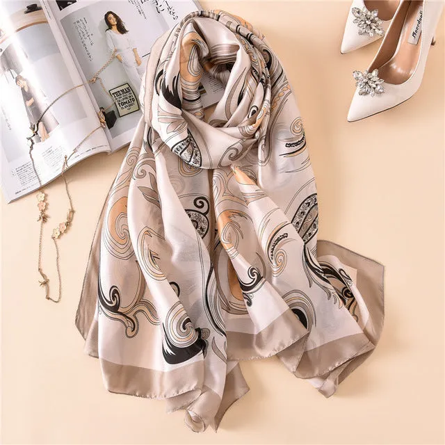 Fashion lady silk scarf