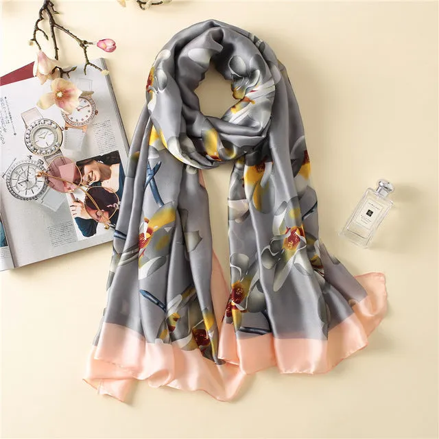 Fashion lady silk scarf