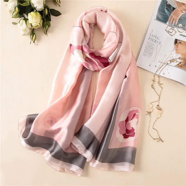 Fashion lady silk scarf