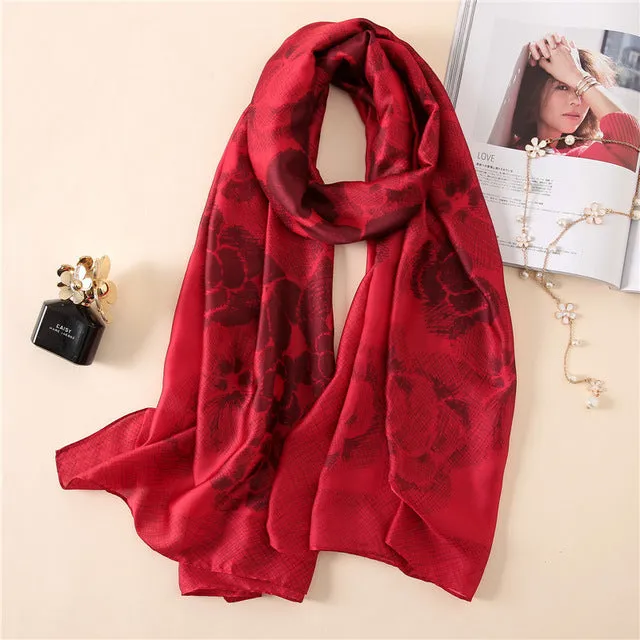 Fashion lady silk scarf