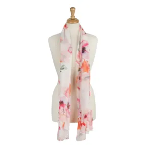 Floral Haze Poppy Scarf