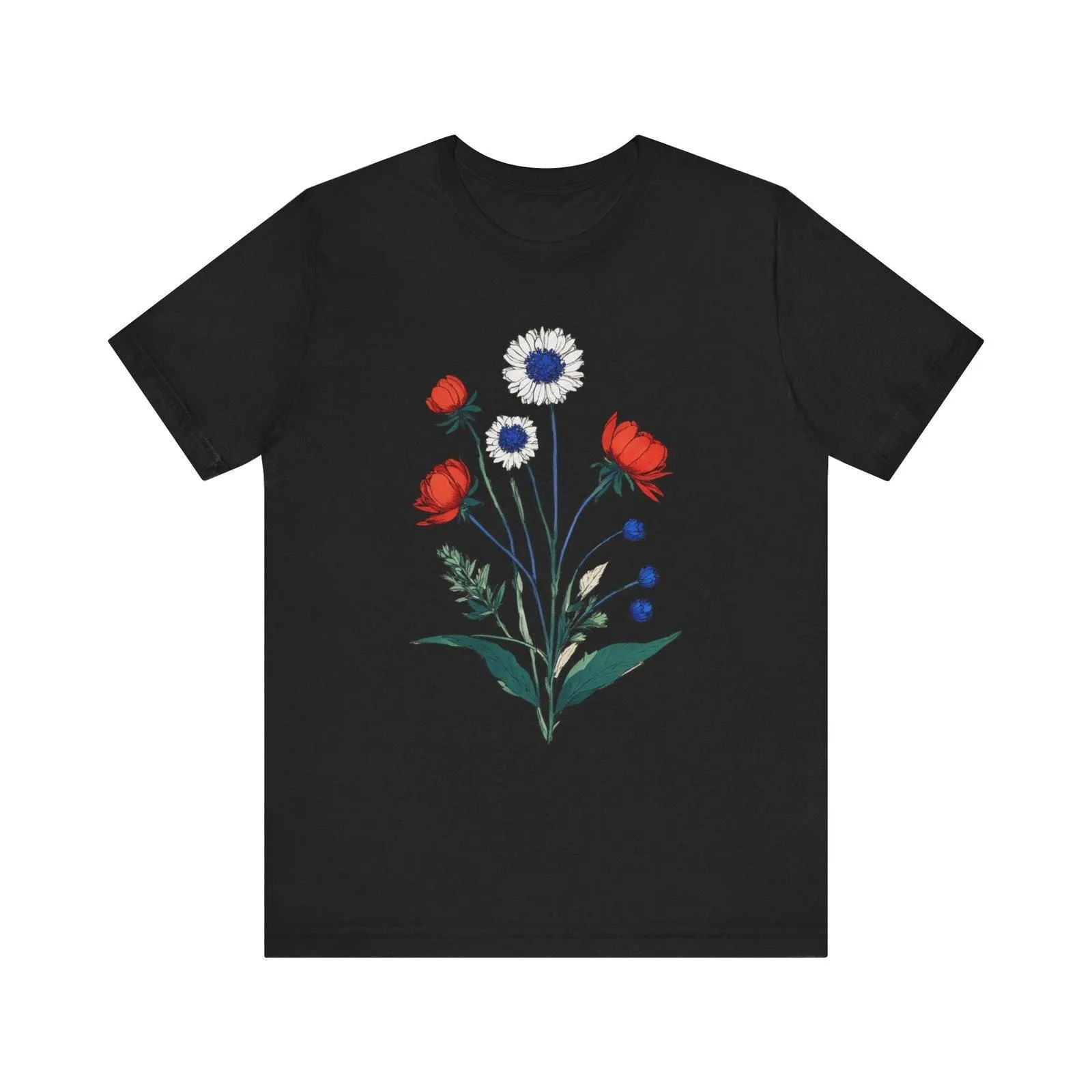 Flower Patriotic Blooms T Shirt