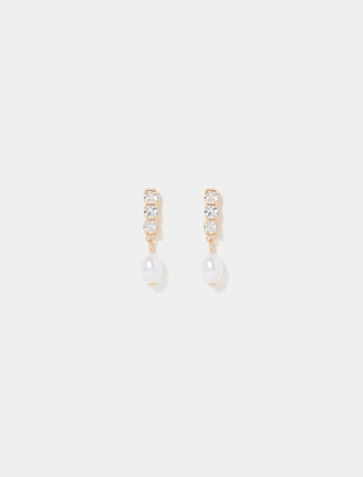 Gigi Glass Pearl Earrings