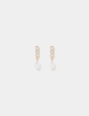 Gigi Glass Pearl Earrings