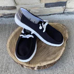 Gypsy Jazz Black Casual Boat Shoe