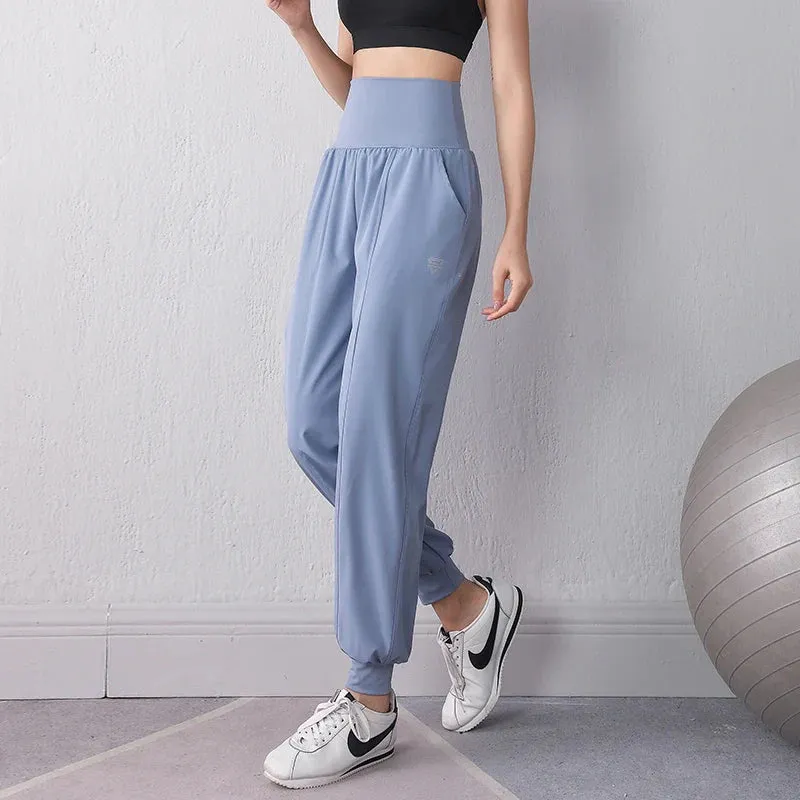 High Waist Pocket Soft Leisure Sweatpants