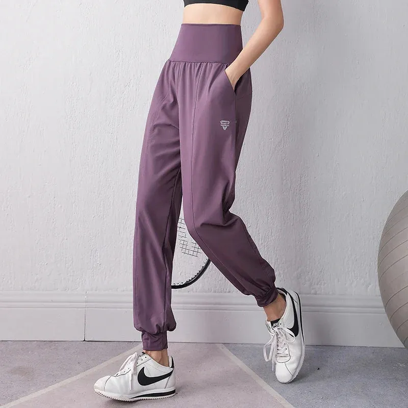 High Waist Pocket Soft Leisure Sweatpants